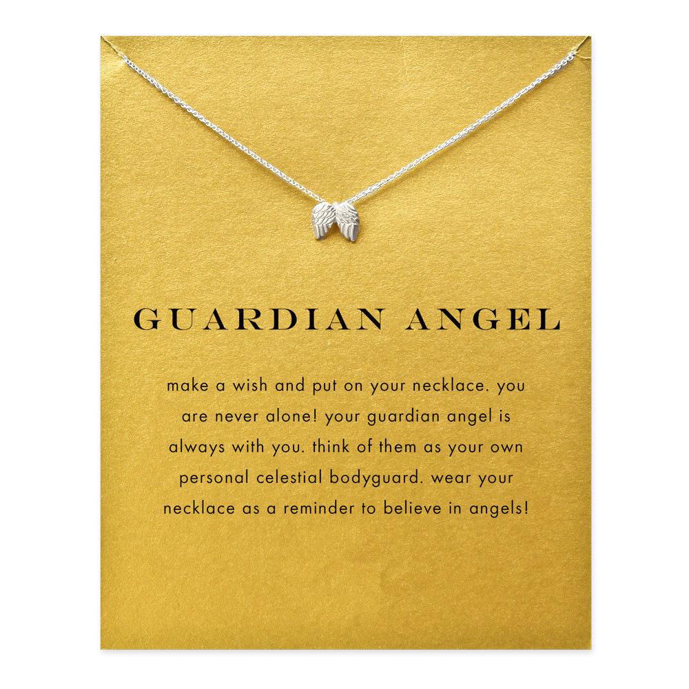 Personalized Kids Pendant Necklace - Guardian Angel
