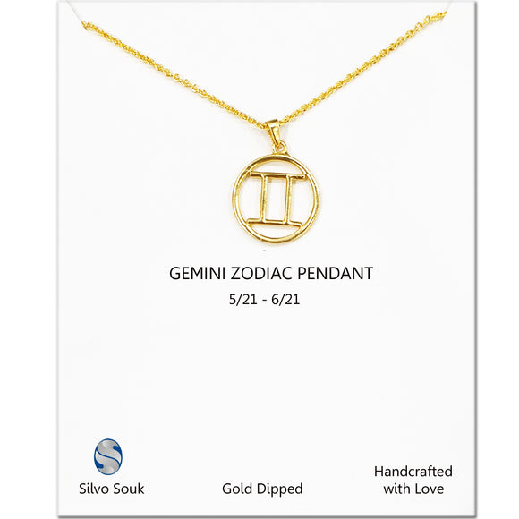 Gemini Sign Necklace