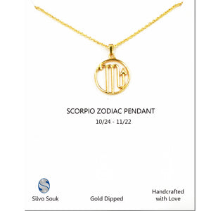 Scorpio Sign Necklace