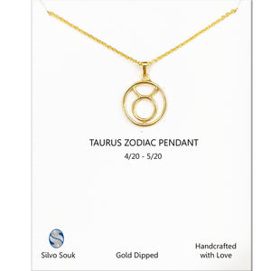 Taurus Sign Necklace