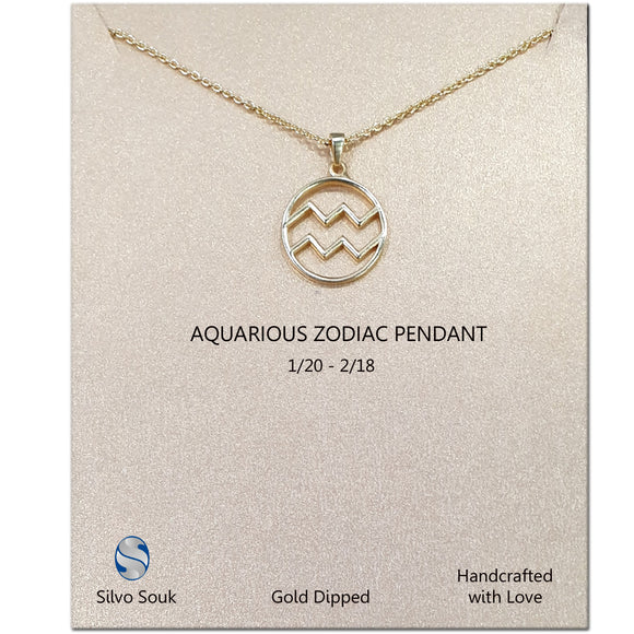 Zodiac Pendant For Aquarius