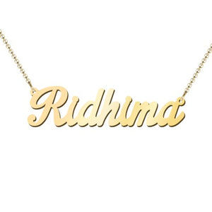 Gold Plated  Name Necklace