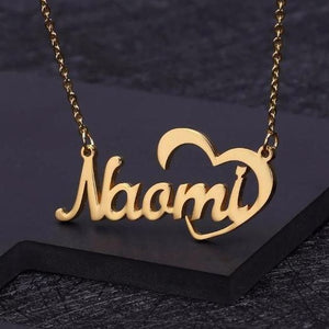 Gold Plated Dove Name Pendant